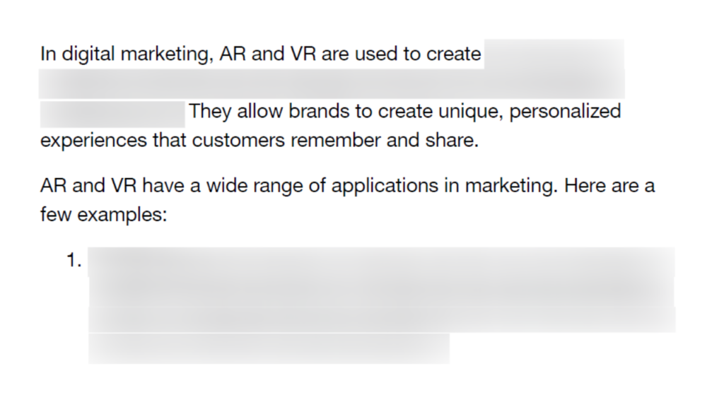 AR and VR Marketing